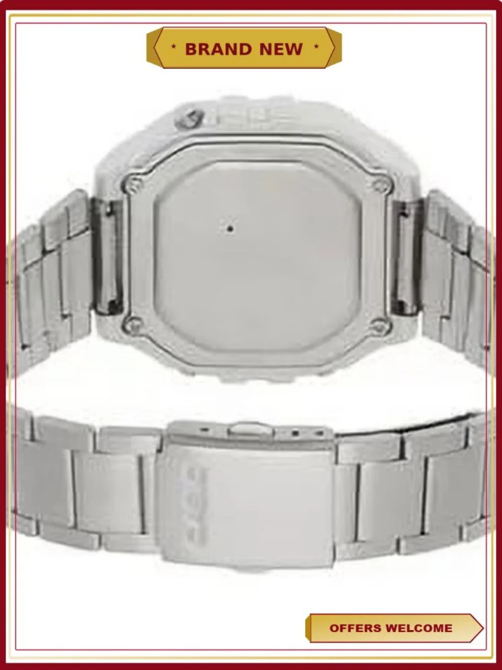 Heavy Metal Digital Watch - Stopwatch, LED Backlight, 7-Year Battery